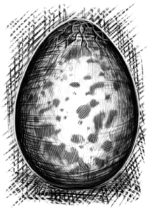 Die Ingame-Texte: Nicht immer das Gelbe vom Ei (selbiges gezeichnet von Diana Rafoth)